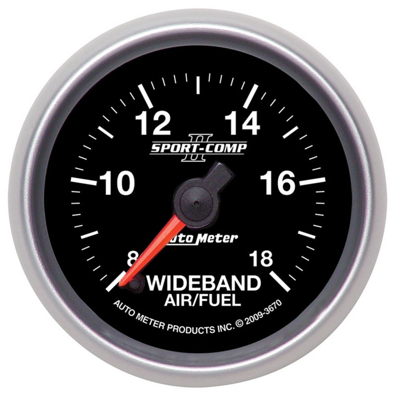 Autometer Sport-Comp II 52mm 8:1-18:1 AFR Wideband Air/Fuel Ratio Anal