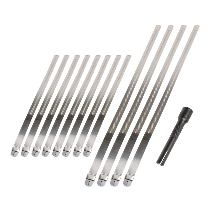 DEI Stainless Steel Positive Locking Tie & Tool Kit - 8in (8 Pack) & 1