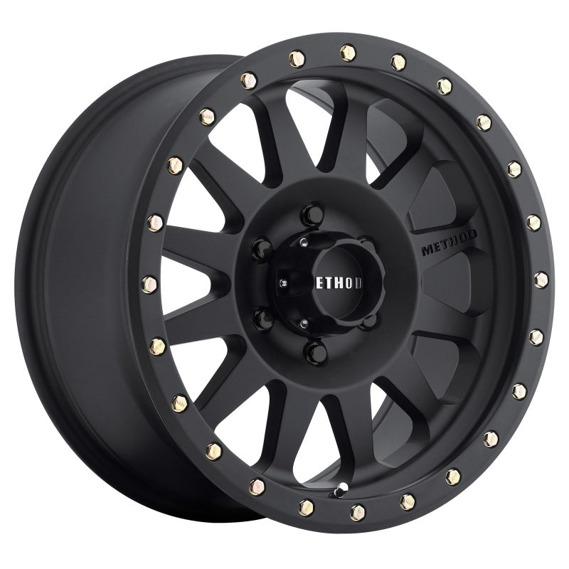 Method MR304 Double Standard 17x8.5 0mm Offset 6x135 94mm CB Matte Black Wheel