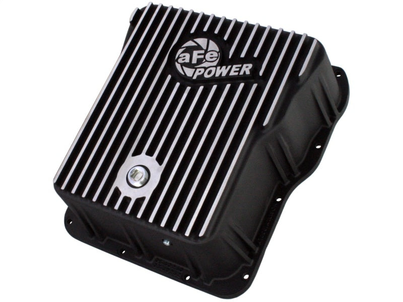 aFe Power Cover Trans Pan Machined Trans Pan GM Diesel Trucks 01-12 V8