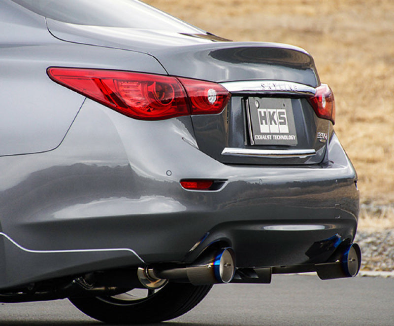 HKS Infiniti Q50 Hybrid VQ37 Dual Hi-Power Titanium Tip Catback Exhaus