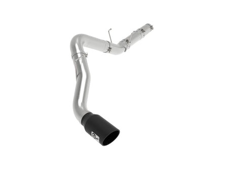 aFe ATLAS 5in DPF-Back Alum Steel Exhaust System w/ Black Tip 19-20 Ra