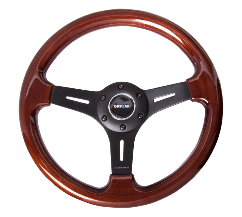 NRG Classic Wood Grain Steering Wheel (330mm) Wood Grain w/Matte Black