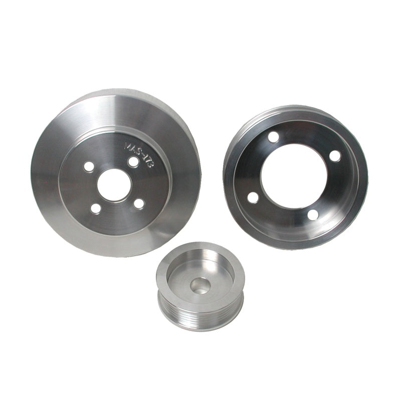 BBK 94-95 Mustang 5.0 Underdrive Pulley Kit - Lightweight CNC Billet A