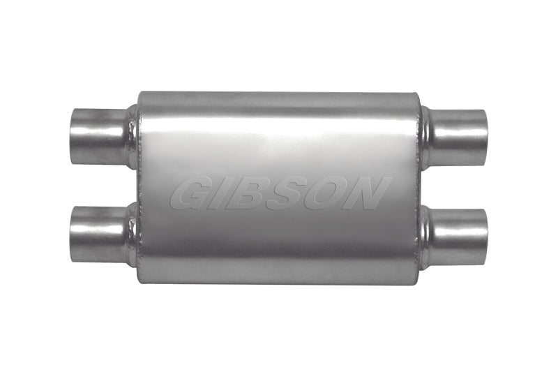 Gibson MWA Superflow Dual/Dual Oval Muffler - 4x9x14in/3in Inlet/3in O