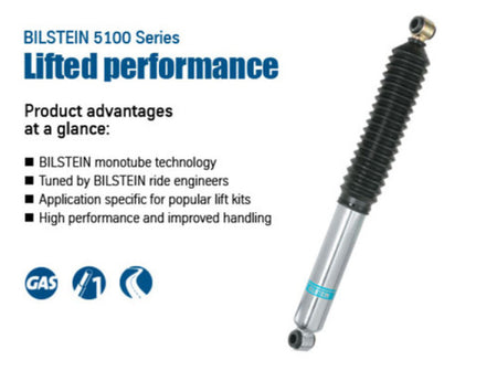 Bilstein 5100 Series 96-02 Toyota 4Runner Rear 46mm Monotube Shock Abs