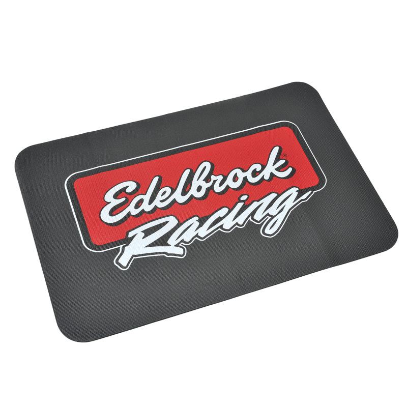 Edelbrock Racing Fender Cover - PVC Foam Mat - 2 Color Printed Edelbro