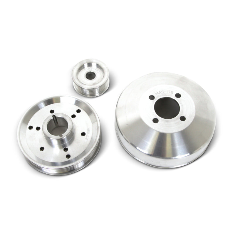 BBK 96-01 Mustang 4.6 GT Cobra Underdrive Pulley Kit - Lightweight CNC