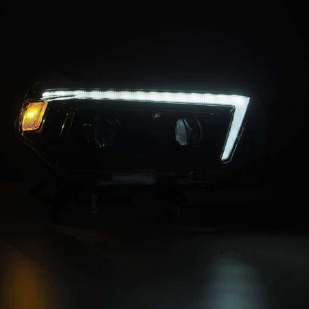 AlphaRex 10-13 Toyota 4Runner LUXX LED Proj Headlights Plank Style Alp