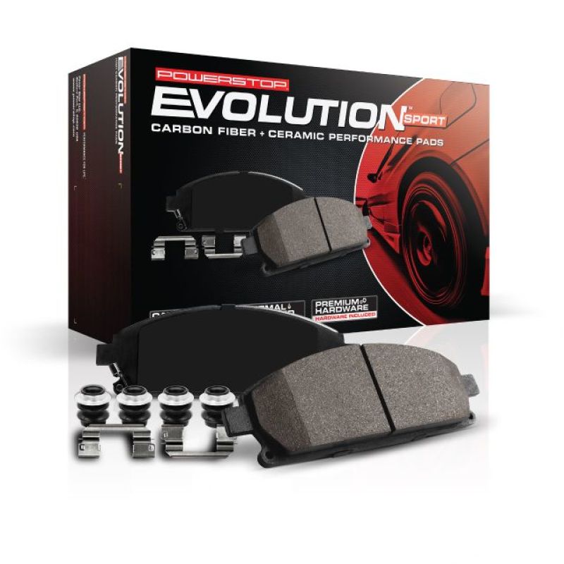 Power Stop 15-19 Audi A3 Rear Z23 Evolution Sport Brake Pads w/Hardwar