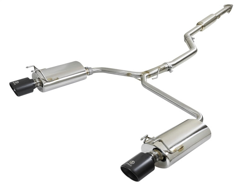 aFe Takeda Exhaust 304SS Dual Cat-Back w/ Black Tips 13-17 Honda Accor