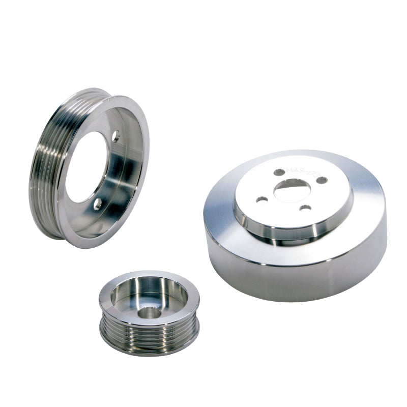 BBK 94-95 Mustang 5.0 Underdrive Pulley Kit - Lightweight CNC Billet A