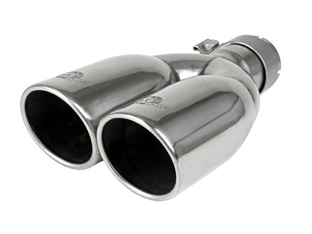 aFe Rebel Series 2.5in 409 SS Axle-Back Exhaust Polished 07-18 Jeep Wr