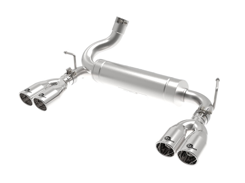 aFe Rebel Series 2.5in 409 SS Axle-Back Exhaust Polished 07-18 Jeep Wr