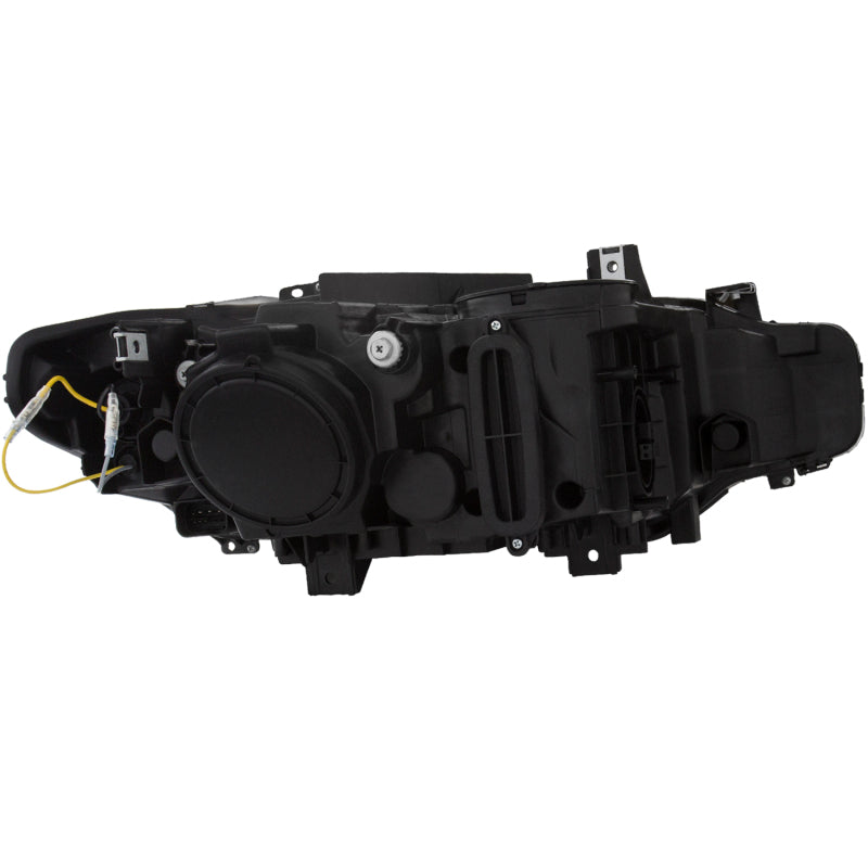 ANZO 2012-2015 BMW 3 Series Projector Headlights w/ U-Bar Black (HID C