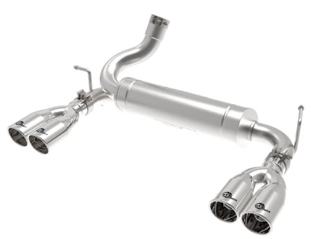 aFe Rebel Series 2.5in 409 SS Axle-Back Exhaust Polished 07-18 Jeep Wr