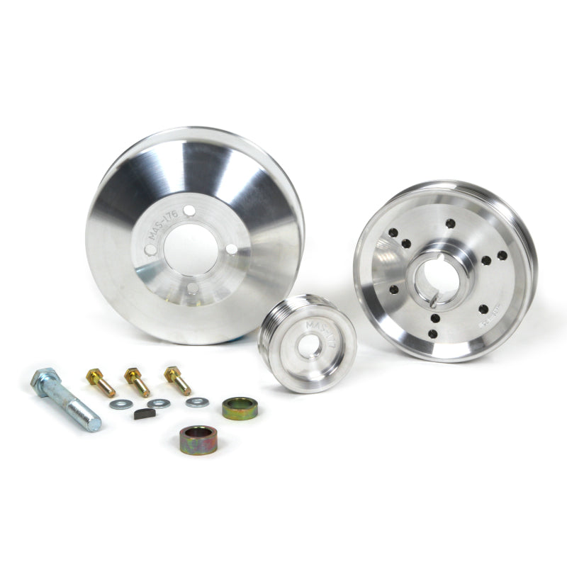 BBK 96-01 Mustang 4.6 GT Cobra Underdrive Pulley Kit - Lightweight CNC