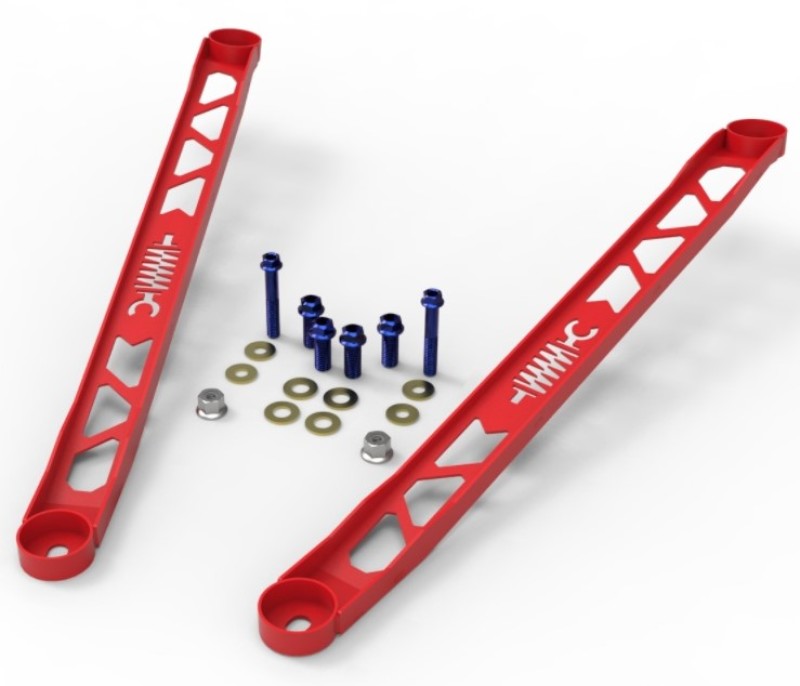 aFe CONTROL 304 Stainless Steel Front Suspension Strut Brace Red - Toy